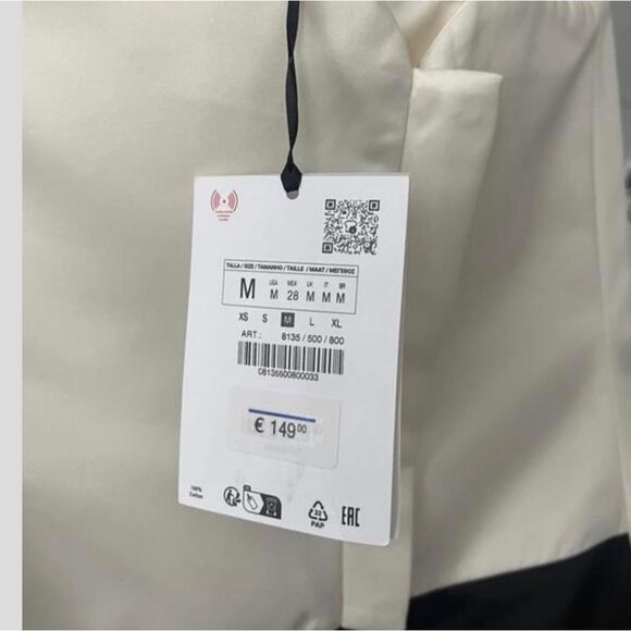 ZARA STUDIO CONTRAST CORSET STYLE DRESS LIMITED EDITION - Picture 11 of 11